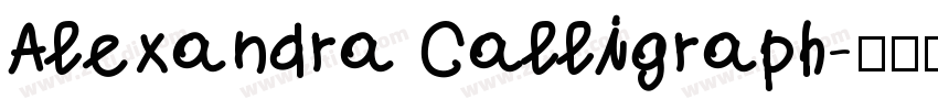 Alexandra Calligraph字体转换